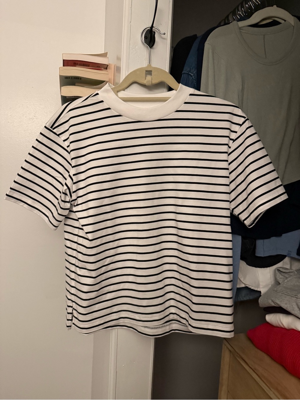 Uniqlo AIRism Cotton T-Shirt | Striped
